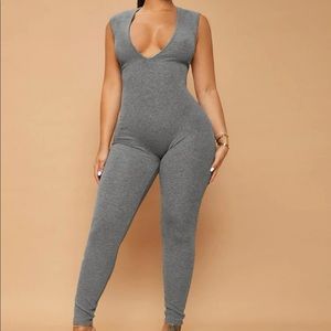 Jumpsuit Grey Size Large